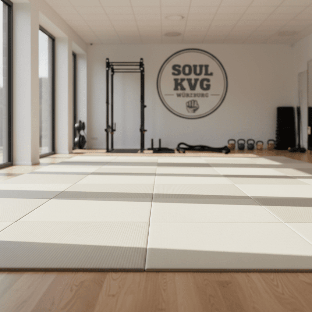Early morning training area at SOUL KVG Dojo in Würzburg, calm and inviting atmosphere
